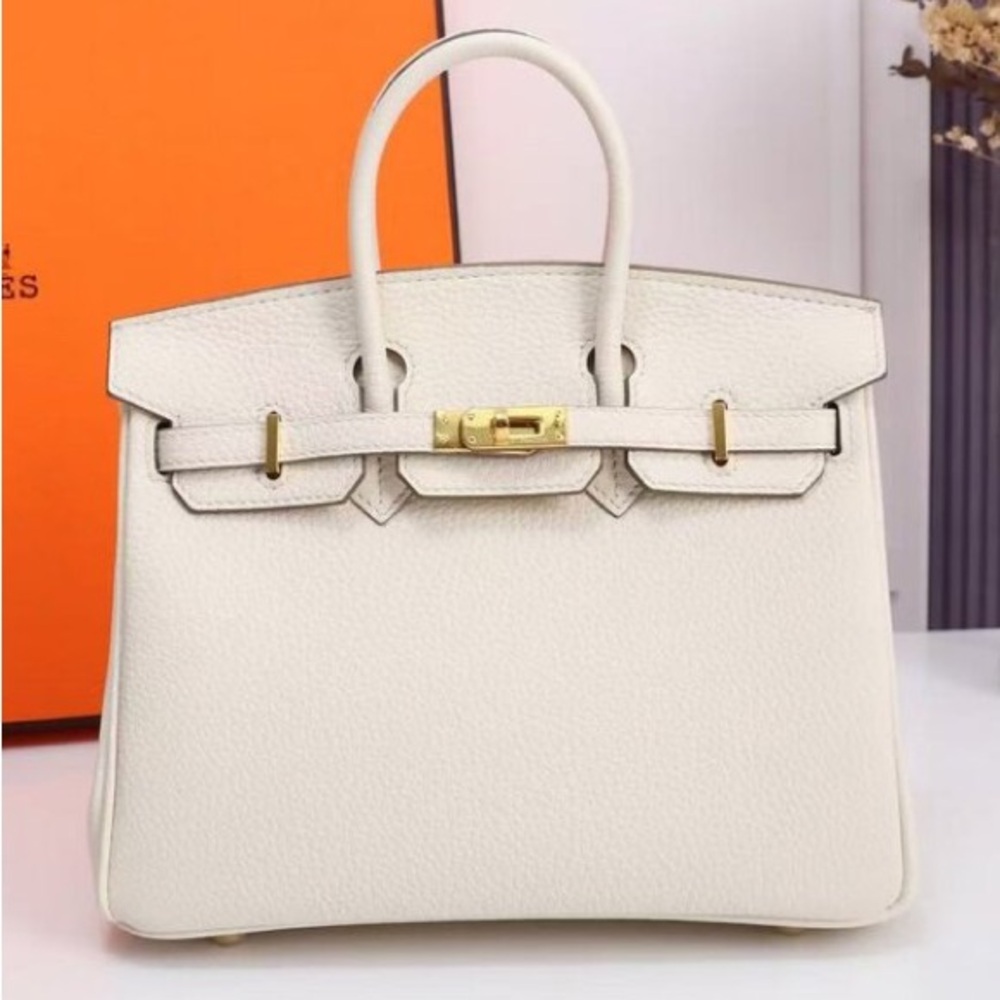 Hermès Birkin 25 Craie Swift Gold Hardware